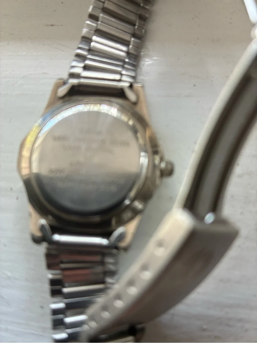 Anne Klein Silver and White Stainless Steel Women's Watch